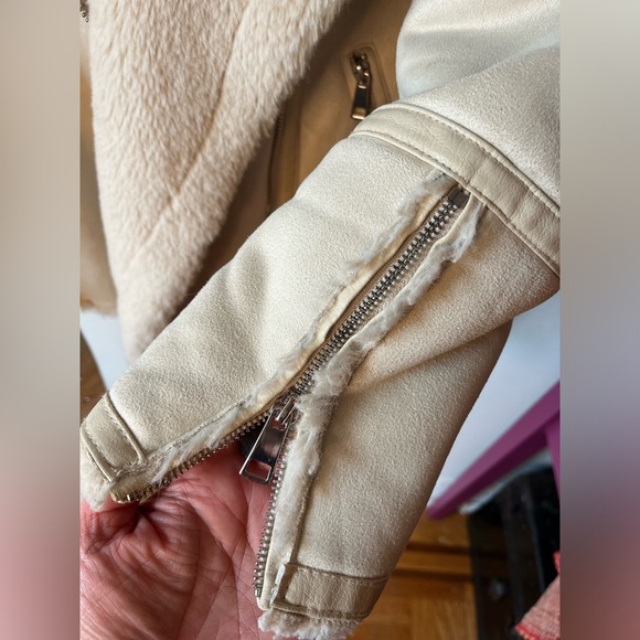 Zara Shearling Aviator Coat, Small - Picture 10 of 10